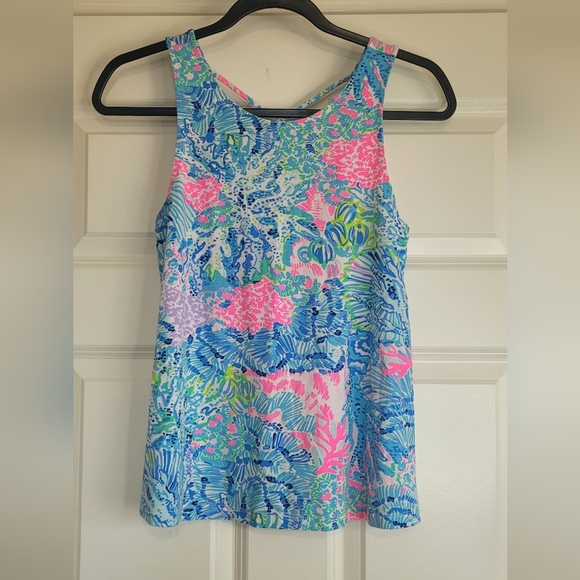 Lilly Pulitzer Kristen Tank Top in 'Sink or Swim' - Size XS - Picture 2 of 9